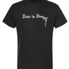 Black t-shirt with rope lettering that reads Dare to Dangle